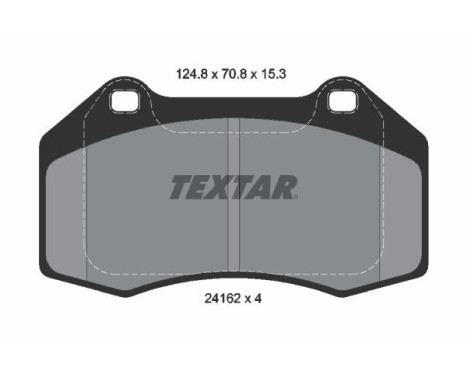 Jeu de plaquettes de frein 2416201 Textar, Image 2