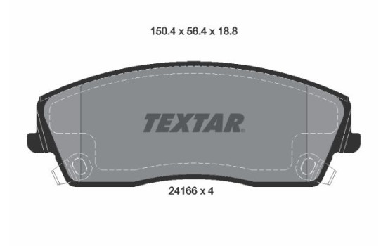 Jeu de plaquettes de frein 2416601 Textar, Image 2