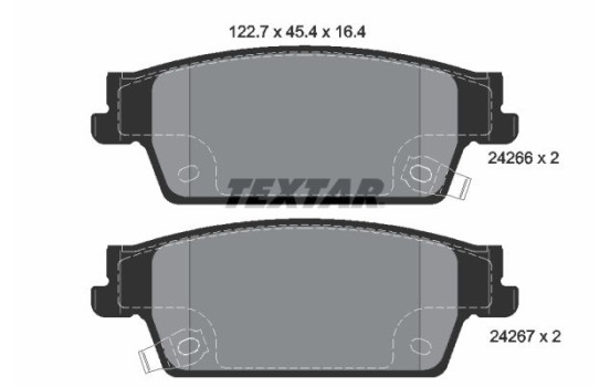Jeu de plaquettes de frein 2426601 Textar, Image 2