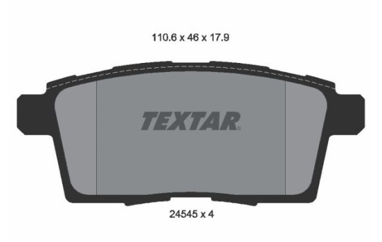 Jeu de plaquettes de frein 2454501 Textar, Image 2