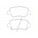 Jeu de plaquettes de frein 2488501 Textar
