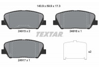 Jeu de plaquettes de frein 2491501 Textar