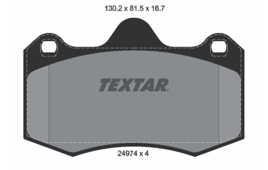Jeu de plaquettes de frein 2497401 Textar