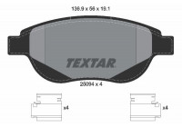 Jeu de plaquettes de frein 2509401 Textar