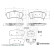 jeu de plaquettes de frein avec matériel de montage ADBP420068 Blue Print, Vignette 2