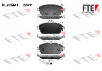 jeu de plaquettes de frein BL2854A1 FTE