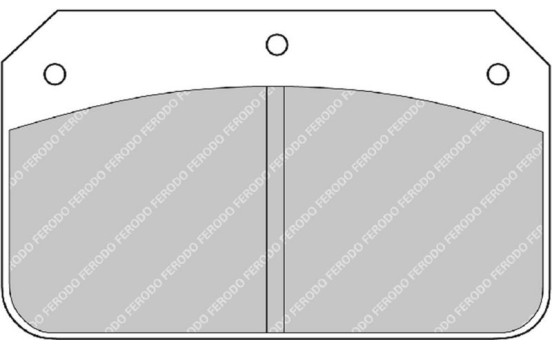 Jeu de plaquettes de frein DS 1.11 FRP502W Ferodo Racing, Image 5