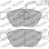 Jeu de plaquettes de frein DS Performance FDS1052 Ferodo Racing, Vignette 6