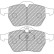 Jeu de plaquettes de frein DS Performance FDS1068 Ferodo Racing, Vignette 5