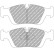 Jeu de plaquettes de frein DS Performance FDS1300 Ferodo Racing, Vignette 5