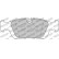 Jeu de plaquettes de frein DS Performance FDS1300 Ferodo Racing, Vignette 6