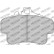 Jeu de plaquettes de frein DS Performance FDS1435 Ferodo Racing, Vignette 6