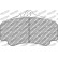 Jeu de plaquettes de frein DS Performance FDS1438 Ferodo Racing, Vignette 6
