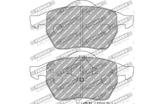 Jeu de plaquettes de frein DS Performance FDS1463 Ferodo Racing, Image 6