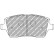 Jeu de plaquettes de frein DS Performance FDS1617 Ferodo Racing, Vignette 5