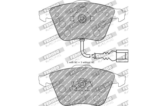 Jeu de plaquettes de frein DS Performance FDS1765 Ferodo Racing, Image 6