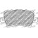 Jeu de plaquettes de frein DS Performance FDS1862 Ferodo Racing, Vignette 6