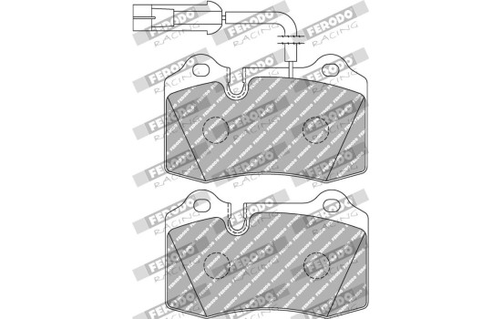 Jeu de plaquettes de frein DS Performance FDS721 Ferodo Racing, Image 6
