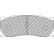 Jeu de plaquettes de frein DS UNO FRP3134Z Ferodo Racing, Vignette 5