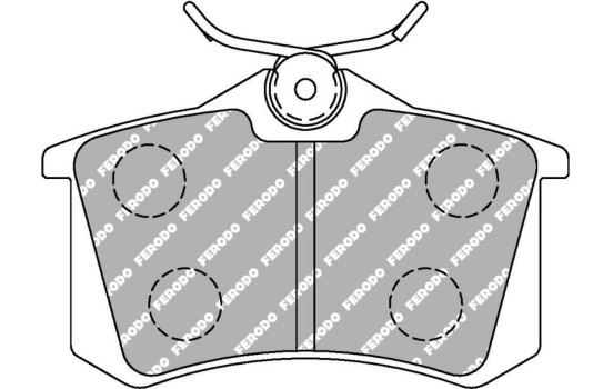 Jeu de plaquettes de frein DS2500 FCP1491H Ferodo Racing, Image 5