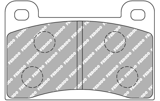 Jeu de plaquettes de frein DS2500 FCP461H Ferodo Racing, Image 5