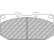 Jeu de plaquettes de frein DS2500 FCP986H Ferodo Racing, Vignette 5