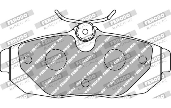 Jeu de plaquettes de frein DS2500 FRP3130H Ferodo Racing, Image 6