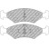 Jeu de plaquettes de frein DS3000 FCP206R Ferodo Racing, Vignette 5