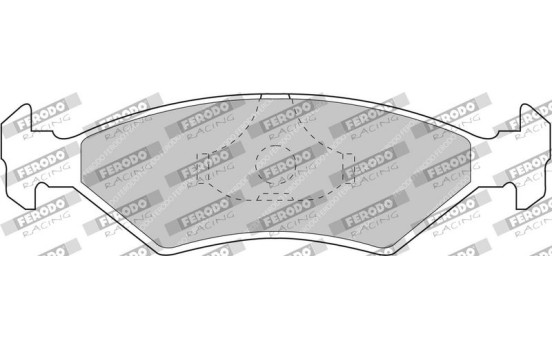 Jeu de plaquettes de frein DS3000 FCP206R Ferodo Racing, Image 6