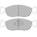 Jeu de plaquettes de frein DS3000 FCP876R Ferodo Racing, Vignette 5