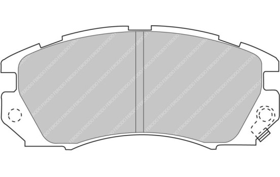 Jeu de plaquettes de frein DS3000 FCP948R Ferodo Racing, Image 5