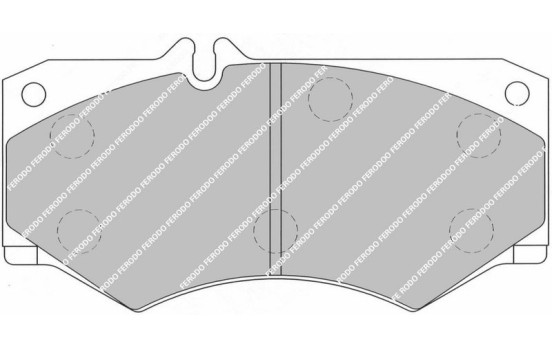 Jeu de plaquettes de frein DS3000 FRP3078R Ferodo Racing, Image 5