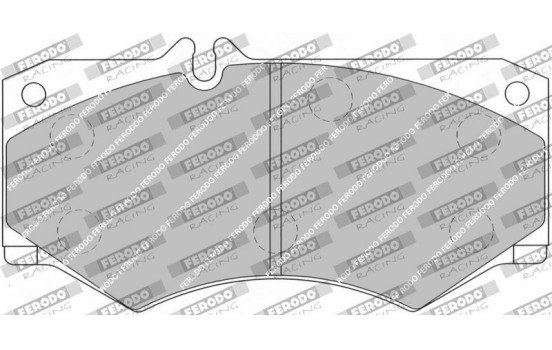 Jeu de plaquettes de frein DS3000 FRP3078R Ferodo Racing, Image 6