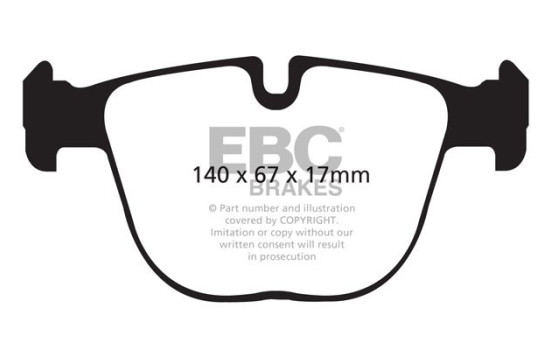 Jeu de plaquettes de frein EBC Bluestuff DP52008NDX, Image 2