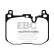 Jeu de plaquettes de frein EBC Bluestuff DP52271NDX, Vignette 2