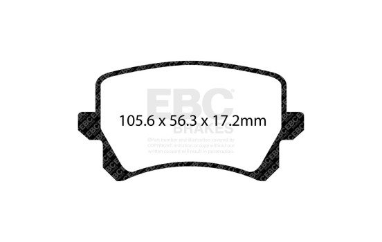 Jeu de plaquettes de frein EBC Bluestuff DP52278NDX, Image 2