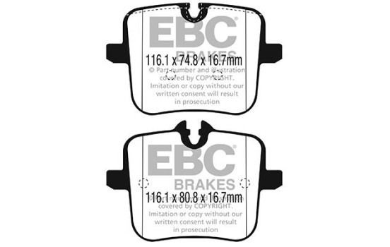 Jeu de plaquettes de frein EBC Bluestuff DP52320NDX, Image 2