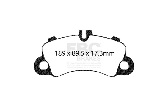 Jeu de plaquettes de frein EBC Bluestuff DP52379NDX, Image 2