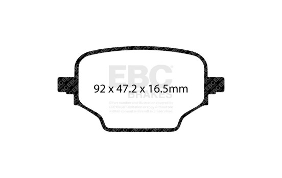 Jeu de plaquettes de frein EBC Greenstuff DP22473, Image 4