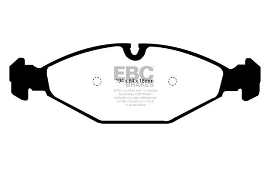 Jeu de plaquettes de frein EBC Ultimax2 DP1009, Image 2