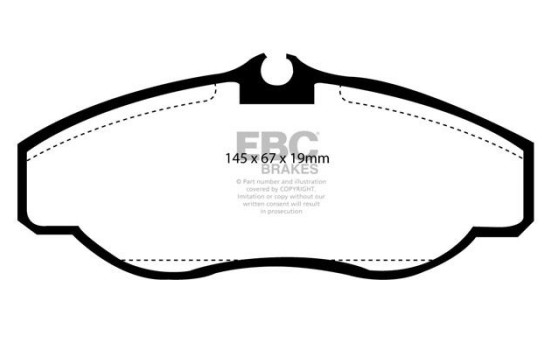 Jeu de plaquettes de frein EBC Ultimax2 DP1037, Image 2
