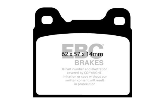 Jeu de plaquettes de frein EBC Ultimax2 DP1043, Image 2