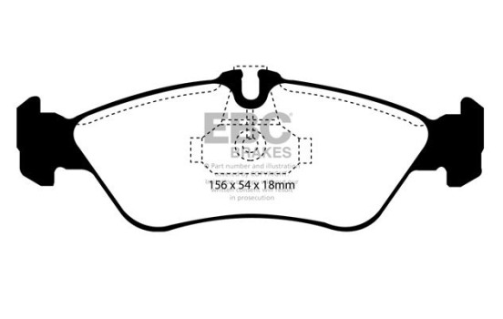Jeu de plaquettes de frein EBC Ultimax2 DP10702, Image 2