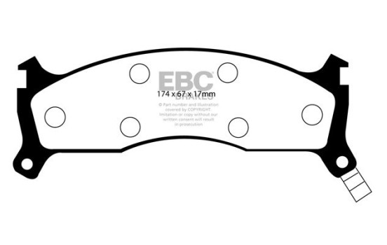 Jeu de plaquettes de frein EBC Ultimax2 DP1073, Image 2