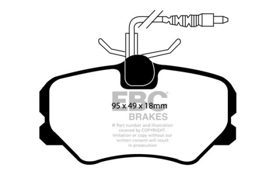 Jeu de plaquettes de frein EBC Ultimax2 DP1080, Image 2