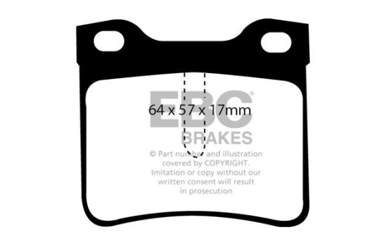 Jeu de plaquettes de frein EBC Ultimax2 DP1081, Image 2