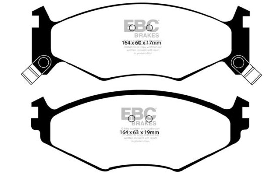 Jeu de plaquettes de frein EBC Ultimax2 DP1119