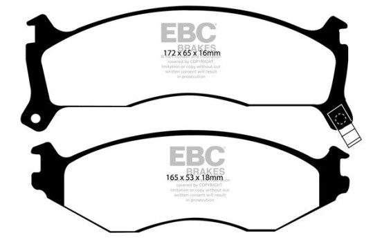 Jeu de plaquettes de frein EBC Ultimax2 DP1194, Image 2