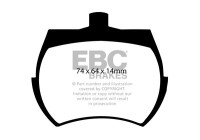 Jeu de plaquettes de frein EBC Ultimax2 DP127