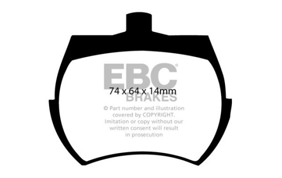 Jeu de plaquettes de frein EBC Ultimax2 DP127